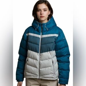 Columbia Timber Top Mountain Teal and gray Jacket Xl